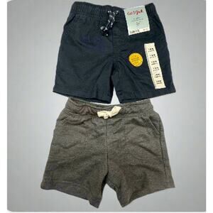 Cat and Jack Baby Boys’ 2-Pack Navy and Gray Shorts Size 18 Months - New
